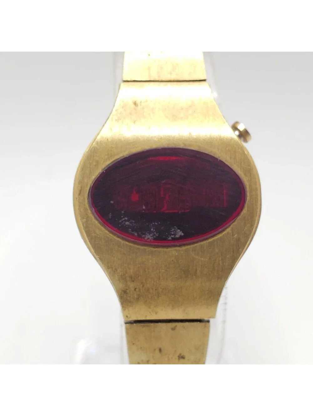 Vintage Red Led Fairchild Digital Watch Womens 23mm For Parts Or Repair